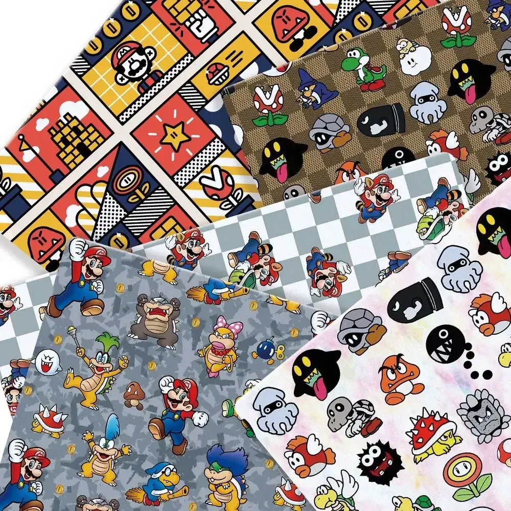 Mario game Fabric140*50cm Handmade Sewing Patchwork Quilting Baby Dress Home Sheet Printed Fabric Fabric Sewing Kids
Mario game Fabric140*50cm Handmade Sewing Patchwork Quilting Baby Dress Home Sheet Printed Fabric Fabric Sewing Kids
