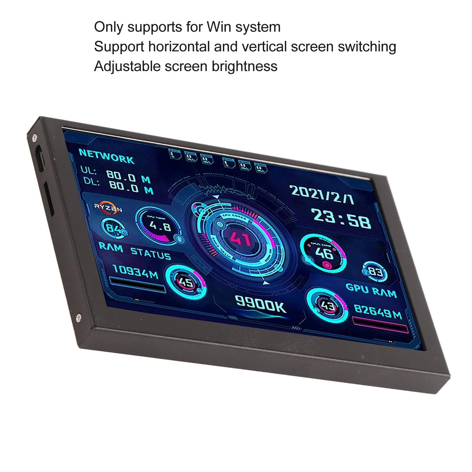 Mini ITX Корпус ПК Монитор ПК ЦП Монитор данных 5 дюймов USB C TYPE C для ПК Температурный экран ПК ЦП Монитор данных графического процессора
Mini ITX Корпус ПК Монитор ПК ЦП Монитор данных 5 дюймов USB C TYPE C для ПК Температурный экран ПК ЦП Монитор данных графического процессора