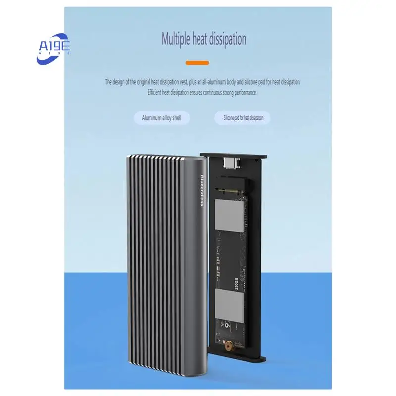 A19E-RGB Dual Protocol M.2 Hard Drive Enclosure Nvme/Ngff Universal Gen2 10Gbps Phantom Solid State Drive Enclosure
A19E-RGB Dual Protocol M.2 Hard Drive Enclosure Nvme/Ngff Universal Gen2 10Gbps Phantom Solid State Drive Enclosure