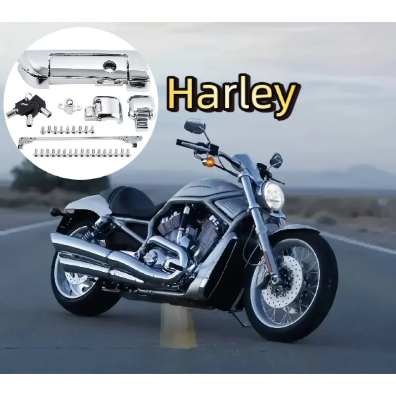 Motorcycle Pack Trunk Lid Latch Lock Key Hardware Kits For Harley Tour Pak Touring Road Glide Electra Glide Road King 2014-2024 
Motorcycle Pack Trunk Lid Latch Lock Key Hardware Kits For Harley Tour Pak Touring Road Glide Electra Glide Road King 2014-2024