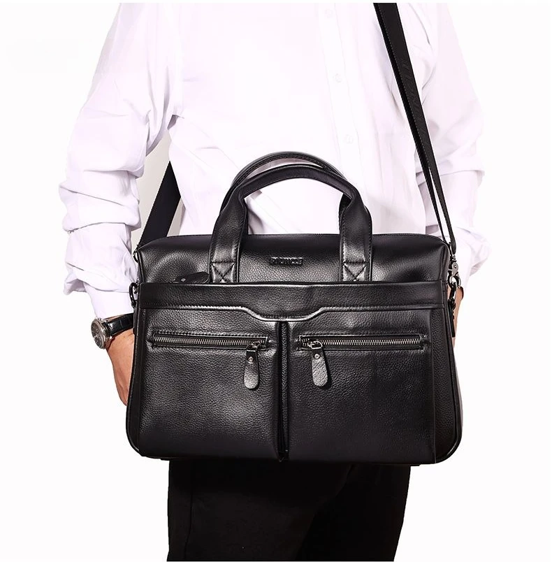 Cow Genuine Leather Bussiness Briefcases Black for Men Luxury Handbags Laptop Briefcase Bags 16 Inch Office Computer Bag
Cow Genuine Leather Bussiness Briefcases Black for Men Luxury Handbags Laptop Briefcase Bags 16 Inch Office Computer Bag