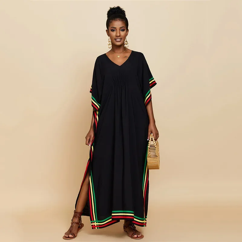 Black Kimono Bikini Cover Ups Bat Shirt Beachwear Beach Robe Maxi Long Dress Sarong Women Loose Cardigan Swimsuit Covers
Black Kimono Bikini Cover Ups Bat Shirt Beachwear Beach Robe Maxi Long Dress Sarong Women Loose Cardigan Swimsuit Covers