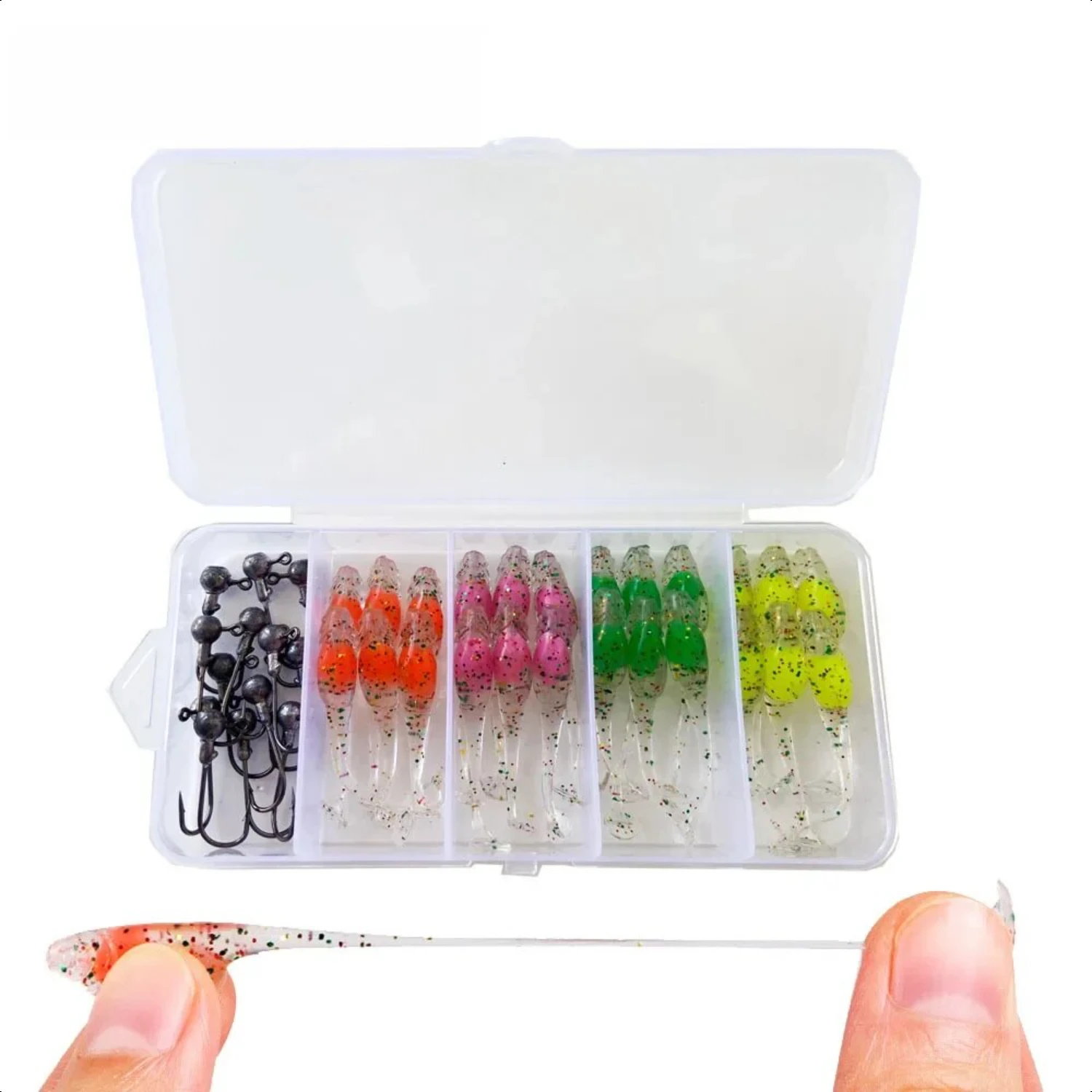 Mini Frog Lure Floating Tpe Bait Swimming Microorganism Soft Worm Maggot Freshwater Saltwater Fishing T-tail
Mini Frog Lure Floating Tpe Bait Swimming Microorganism Soft Worm Maggot Freshwater Saltwater Fishing T-tail