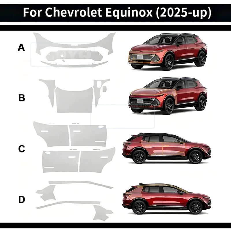 For Chevrolet Equinox 2025-up Car Front Bumper Paint Protection Film Anti-scratch Exterior TPU PPF Transparent Repair Kit
For Chevrolet Equinox 2025-up Car Front Bumper Paint Protection Film Anti-scratch Exterior TPU PPF Transparent Repair Kit