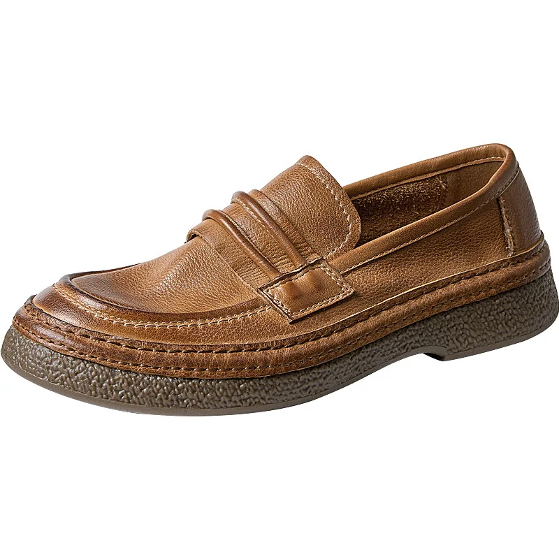 CLAIAMI Handmade Leather Men Shoes Fisherman Fashionable Shoes for Men Flat Bottom Driver Shoes Comfortable Casual Men Sneakers
CLAIAMI Handmade Leather Men Shoes Fisherman Fashionable Shoes for Men Flat Bottom Driver Shoes Comfortable Casual Men Sneakers