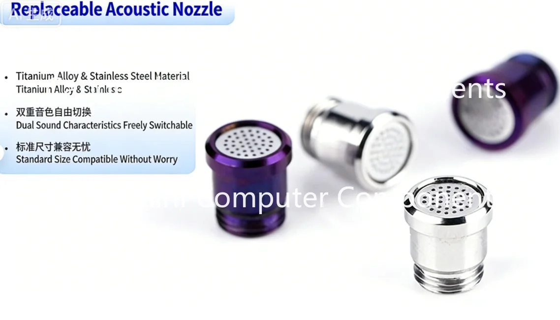 Для акустических трубок NICEHCK, насадки для настройки звука, сменные аксессуары для наушников, материал из титанового сплава и нержавеющей стали для NX8
Для акустических трубок NICEHCK, насадки для настройки звука, сменные аксессуары для наушников, материал из титанового сплава и нержавеющей стали для NX8