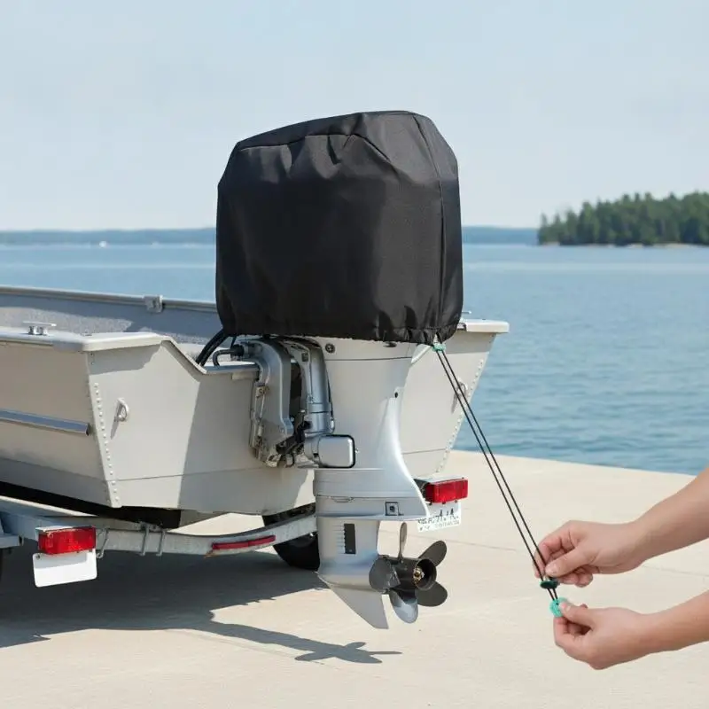 Universal 15-250HP Outboard Motor Cover 210D Waterproof Fabric Full Boat Engine Protector for Yacht Outdoor Storage Use
Universal 15-250HP Outboard Motor Cover 210D Waterproof Fabric Full Boat Engine Protector for Yacht Outdoor Storage Use