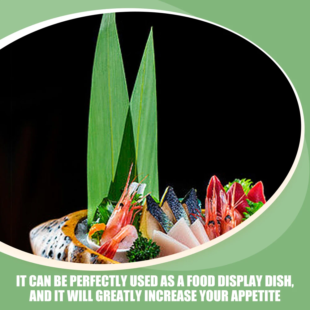 200Pcs Bamboo Leaves Sushi Decorative Leaf Design Sushi Plate Decor Sashimi Dish Ornament Japanese Food Mat
200Pcs Bamboo Leaves Sushi Decorative Leaf Design Sushi Plate Decor Sashimi Dish Ornament Japanese Food Mat