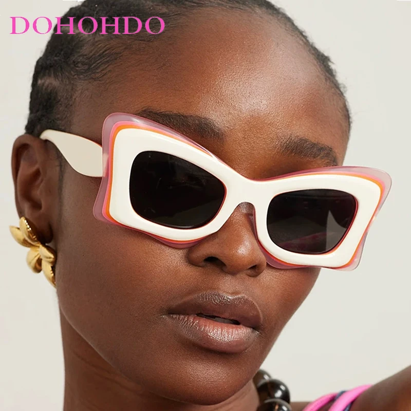 Fashion Irregular ButterflyWomen Sunglasses Luxury Brand Retro Men Double Color Frame Sun Glasses Beach Shades UV400 Eyeglasses
Fashion Irregular ButterflyWomen Sunglasses Luxury Brand Retro Men Double Color Frame Sun Glasses Beach Shades UV400 Eyeglasses