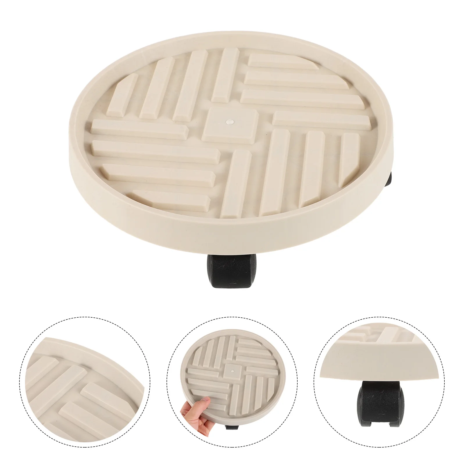 Drainable Air permeable Bottom Bracket Movable Flowerpot Tray Wheels PP Planter Base Plant Coasters Potted Plant Mover Rolling
Drainable Air permeable Bottom Bracket Movable Flowerpot Tray Wheels PP Planter Base Plant Coasters Potted Plant Mover Rolling