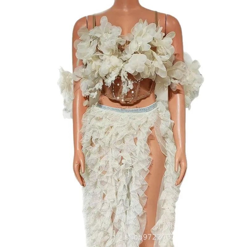 Темпераментное белое сетчатое перспективное платье, свет на день рождения, роскошная сексуальная юбка в пол с высоким разрезом, пляжная юбка для отпуска, Ropa Espejo
Темпераментное белое сетчатое перспективное платье, свет на день рождения, роскошная сексуальная юбка в пол с высоким разрезом, пляжная юбка для отпуска, Ropa Espejo