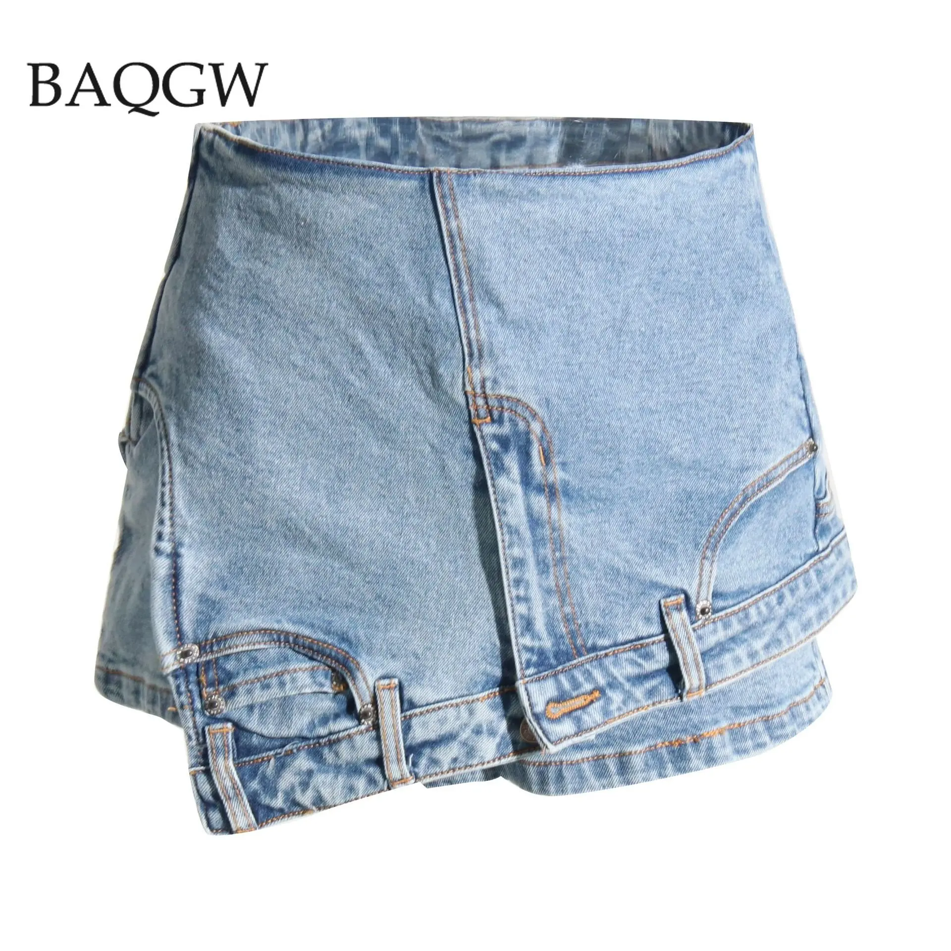 Designer Denim Solid Shorts Skirts for Women High Waist Patchwork Irregular Hem Streetwear Jeans Short Pants Female Clothing
Designer Denim Solid Shorts Skirts for Women High Waist Patchwork Irregular Hem Streetwear Jeans Short Pants Female Clothing