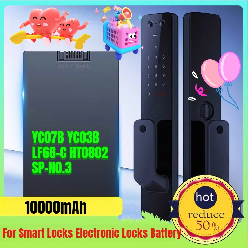 YC07B YC03B LF68-C HT0802 SP-N0.3 Lithium Battery for Smart Locks Electronic Locks Door Locks and Password Locks Batteries
YC07B YC03B LF68-C HT0802 SP-N0.3 Lithium Battery for Smart Locks Electronic Locks Door Locks and Password Locks Batteries