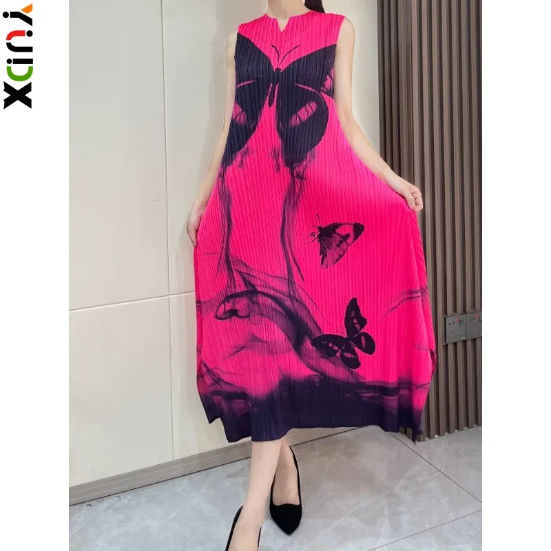 YUDX Miyake Printed Sleeveless Pleated Women's Dress Casual Slim Temperament Loose Large Size Women's Dress 2024 Summer New
YUDX Miyake Printed Sleeveless Pleated Women's Dress Casual Slim Temperament Loose Large Size Women's Dress 2024 Summer New