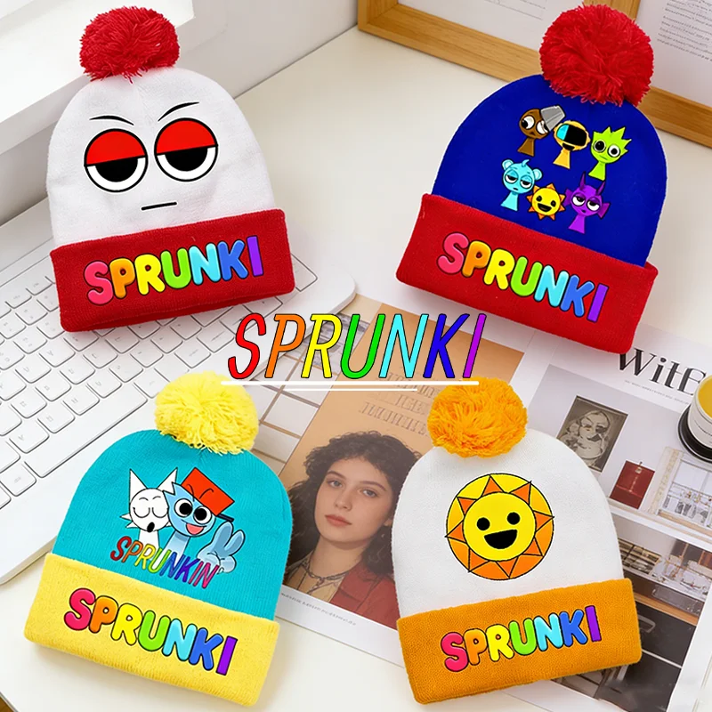 Детские вязаные шапки Sprunkis с мультяшным принтом и помпоном, зимние ветрозащитные теплые шапки для мальчиков и девочек, регулируемые шапки-бини, подарки
Детские вязаные шапки Sprunkis с мультяшным принтом и помпоном, зимние ветрозащитные теплые шапки для мальчиков и девочек, регулируемые шапки-бини, подарки