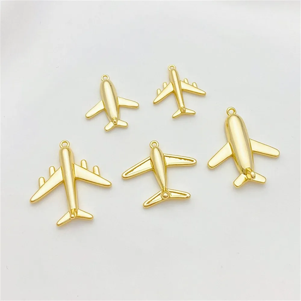 14K Package Gold Color Preserved 3D Aircraft Fighter Pendant Pendant Handmade DIY Bracelet Necklace Jewelry Material Accessories
14K Package Gold Color Preserved 3D Aircraft Fighter Pendant Pendant Handmade DIY Bracelet Necklace Jewelry Material Accessories