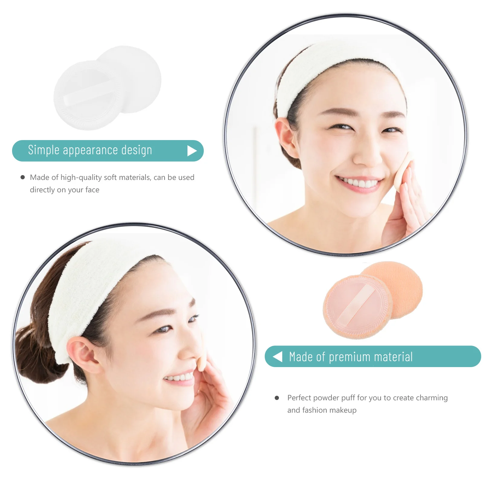 20pcs Powder Makeup Puff Concealer Foundation Puff Round Reusable Durable For Loose Powder Liquid
20pcs Powder Makeup Puff Concealer Foundation Puff Round Reusable Durable For Loose Powder Liquid