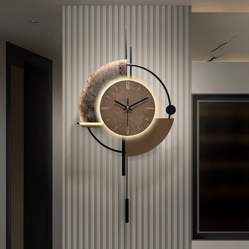 Room Decoration Home Decor Items Wall Clocks Modern LED Light Advanced Living Restaurant Wall Clock Battery Version Decor
Room Decoration Home Decor Items Wall Clocks Modern LED Light Advanced Living Restaurant Wall Clock Battery Version Decor