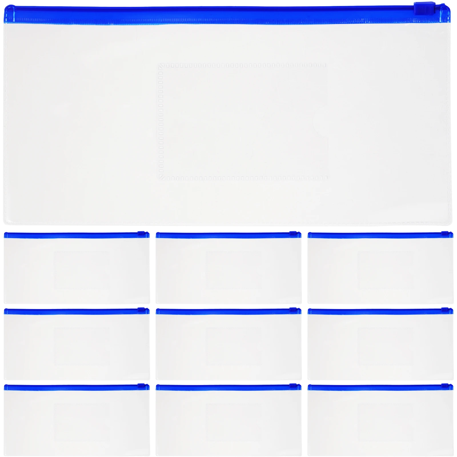 10 Pcs A6 Transparent Plastic Pencil Bags White Thick Zipper Storage School Case For Stationery ganizer Pen Holder
10 Pcs A6 Transparent Plastic Pencil Bags White Thick Zipper Storage School Case For Stationery ganizer Pen Holder