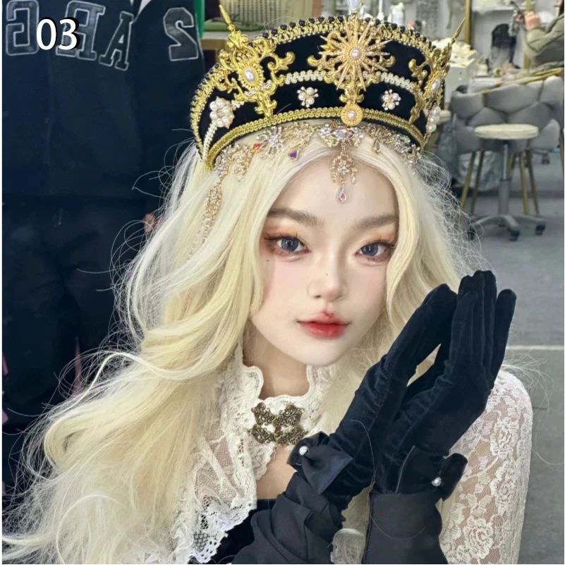 Queen Tiara Headband Renaissance Inspired Crown for Halloween Carnival Party Costume Women Gothic Royal Masquerade Decor
Queen Tiara Headband Renaissance Inspired Crown for Halloween Carnival Party Costume Women Gothic Royal Masquerade Decor