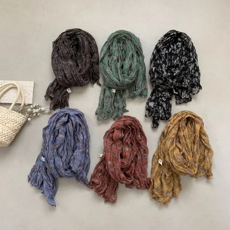 Новый Ins Ретро хлопковый и льняной шарф, мужской и женский тонкий платок, осенне-зимний плиссированный универсальный длинный корейский шелковый шарф
Новый Ins Ретро хлопковый и льняной шарф, мужской и женский тонкий платок, осенне-зимний плиссированный универсальный длинный корейский шелковый шарф