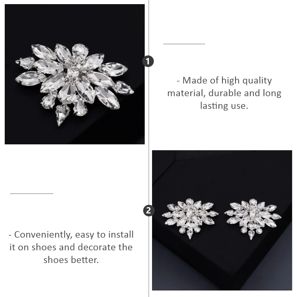 Rhinestone Shoe Buckle Women Silver Detachable Wedding Bridal Heels Banquet Party Removable Shoe Clip Decoration Elegant
Rhinestone Shoe Buckle Women Silver Detachable Wedding Bridal Heels Banquet Party Removable Shoe Clip Decoration Elegant