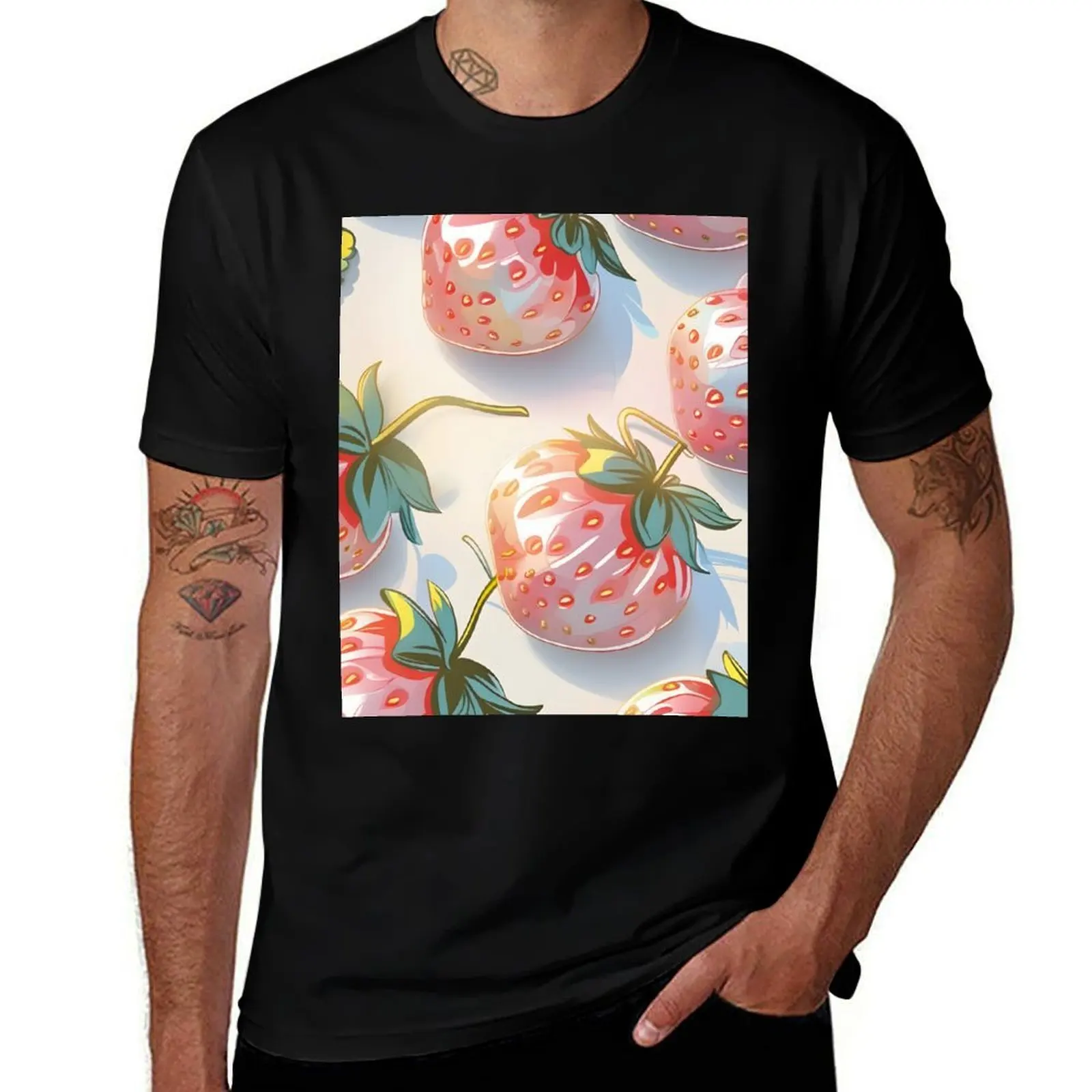 Fruity Summer Strawberries Pattern T-Shirt custom t-shirts Clothing quick-drying shirts graphic tee mens big and tall t shirts
Fruity Summer Strawberries Pattern T-Shirt custom t-shirts Clothing quick-drying shirts graphic tee mens big and tall t shirts