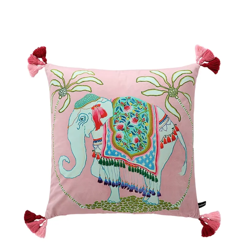 Throw Pillow Covers 18 X 18 Inches Decorative Elephant Cushion Case Soft Velvet With Cute Tassel Pink for Home Couch Sofa Bench
Throw Pillow Covers 18 X 18 Inches Decorative Elephant Cushion Case Soft Velvet With Cute Tassel Pink for Home Couch Sofa Bench
