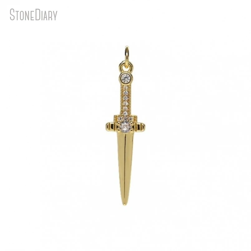 5Pcs Wholesale Gold Color Copper Invisible Setting Cubic Zirconia Ensiform Sword Strength Jewelry Pendant PM50201
5Pcs Wholesale Gold Color Copper Invisible Setting Cubic Zirconia Ensiform Sword Strength Jewelry Pendant PM50201