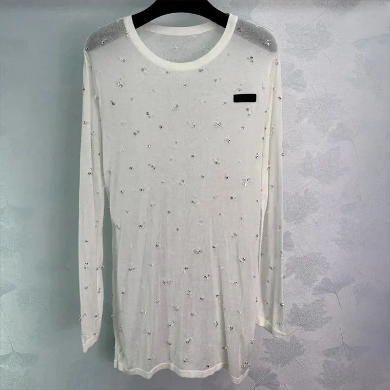High quality Hot Diamond Bottoming Women's sweater Light and Breathable Round Neck Long-sleeved Top Loose Pullovers 2572481
High quality Hot Diamond Bottoming Women's sweater Light and Breathable Round Neck Long-sleeved Top Loose Pullovers 2572481