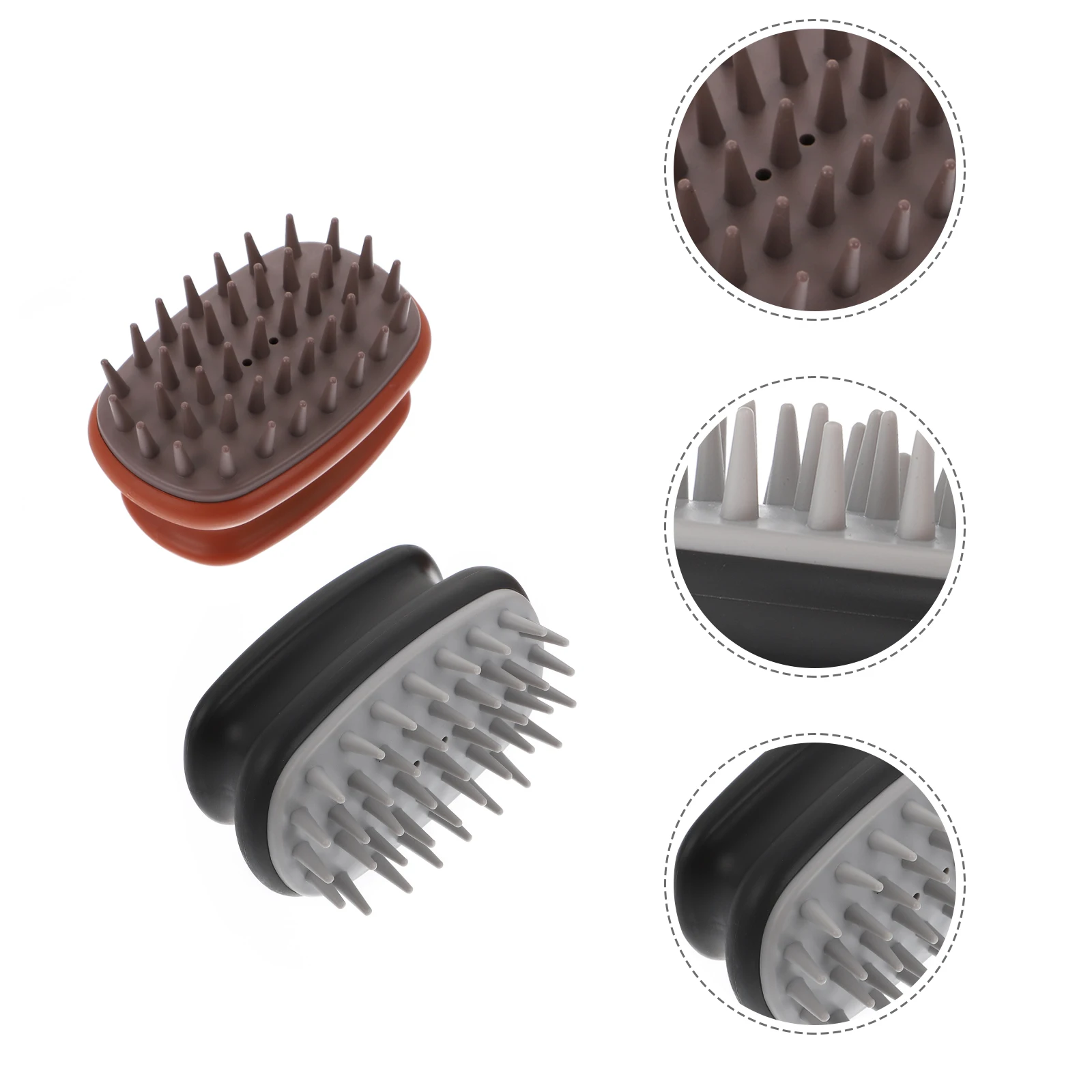 2 pcs Shampoo Brush Scalp Massage Massager Hair Cleansing Brush Compact Size Promote Growth Safe Durable TPR PP Material
2 pcs Shampoo Brush Scalp Massage Massager Hair Cleansing Brush Compact Size Promote Growth Safe Durable TPR PP Material