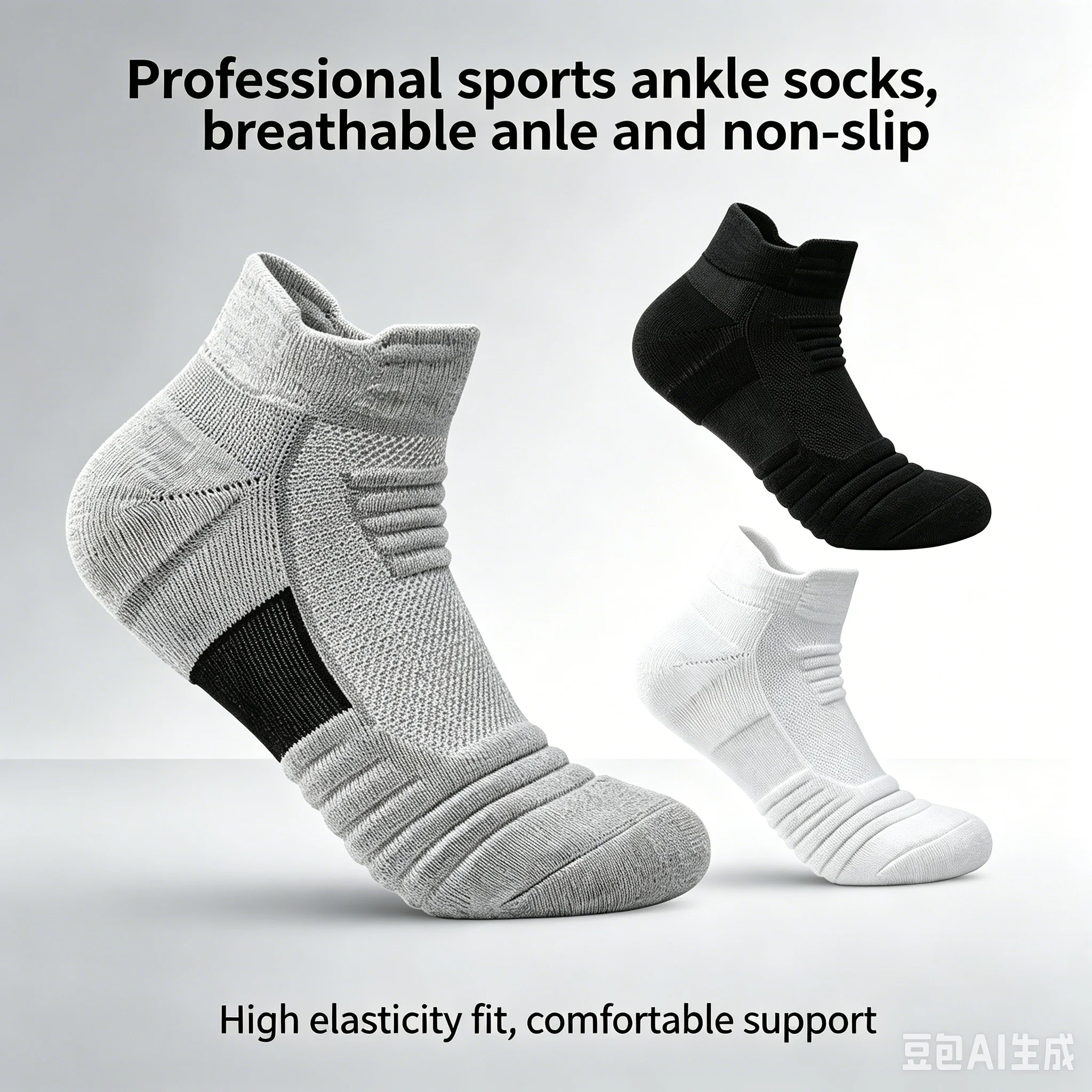 Breathable Mesh Terry Sports Socks, 1 Pair Sweat Absorbing Cushioned Socks, Comfort Wear For Running, Hiking And Outdoor Sports
Breathable Mesh Terry Sports Socks, 1 Pair Sweat Absorbing Cushioned Socks, Comfort Wear For Running, Hiking And Outdoor Sports
