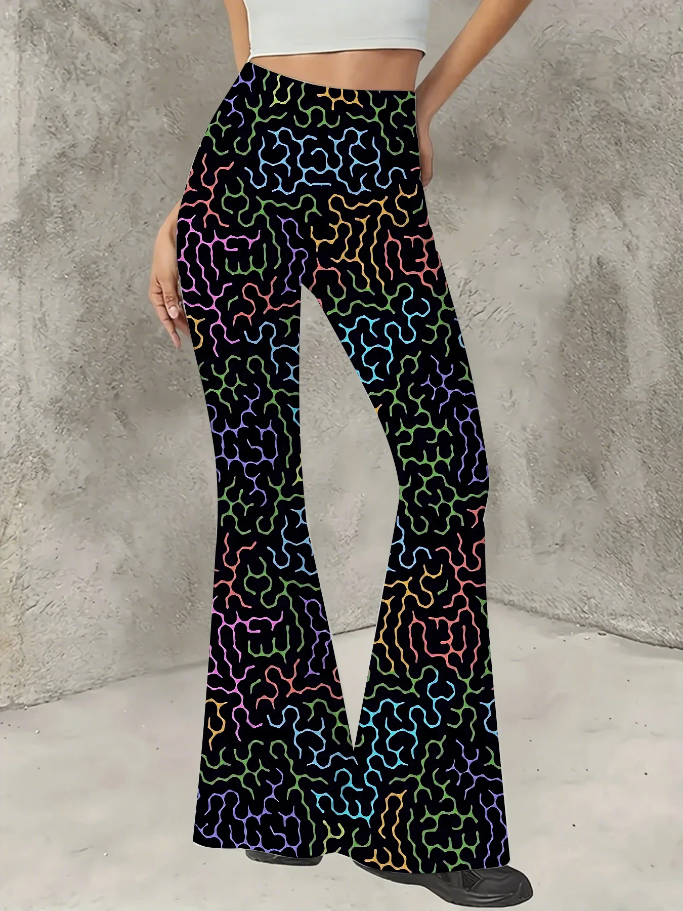 Women's Printed Flare Pants Y2K High Waist Bell Bottom Trousers Streetwear
Women's Printed Flare Pants Y2K High Waist Bell Bottom Trousers Streetwear