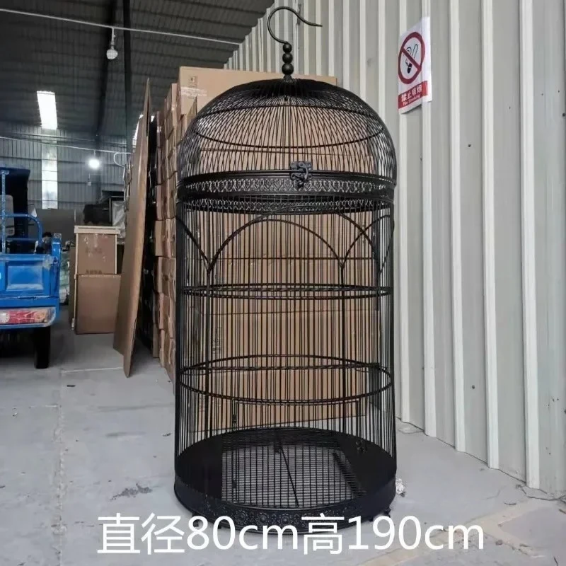 Extra Large Cylindrical Iron Bird Cage, European Retro Outdoor Parrot Villa Cage for Courtyard, Suitable for Budgie Canary
Extra Large Cylindrical Iron Bird Cage, European Retro Outdoor Parrot Villa Cage for Courtyard, Suitable for Budgie Canary