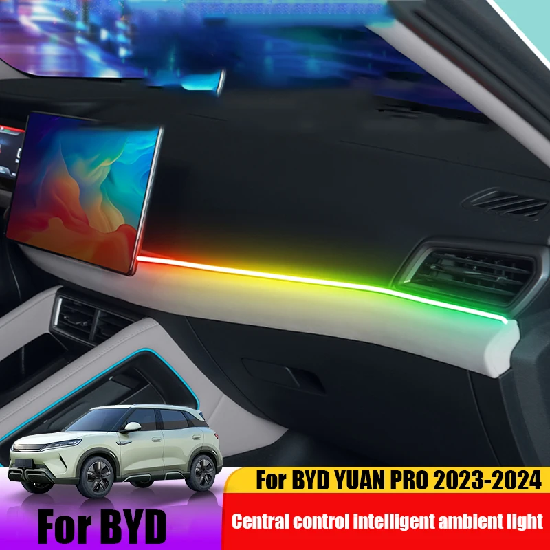 Для BYD YUAN PRO Yuan Up 2023 2024 Центральное управление приборной панели USB окружающий свет 64-цветный динамический плавкий светодиодный окружающий свет
Для BYD YUAN PRO Yuan Up 2023 2024 Центральное управление приборной панели USB окружающий свет 64-цветный динамический плавкий светодиодный окружающий свет