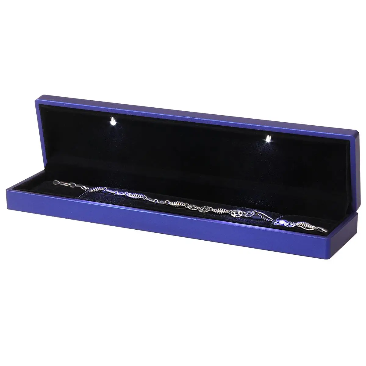 LED Lighted Jewelry Gift Box Lighting Necklace Box Holder Case with Light for Jewelry Display (Blue)
LED Lighted Jewelry Gift Box Lighting Necklace Box Holder Case with Light for Jewelry Display (Blue)