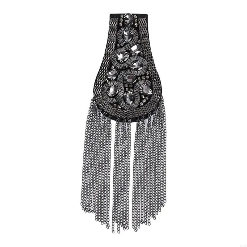 Tassels Chain Shoulder Badge Pin Shoulder Epaulettes for Stage Performers Outfit
Tassels Chain Shoulder Badge Pin Shoulder Epaulettes for Stage Performers Outfit