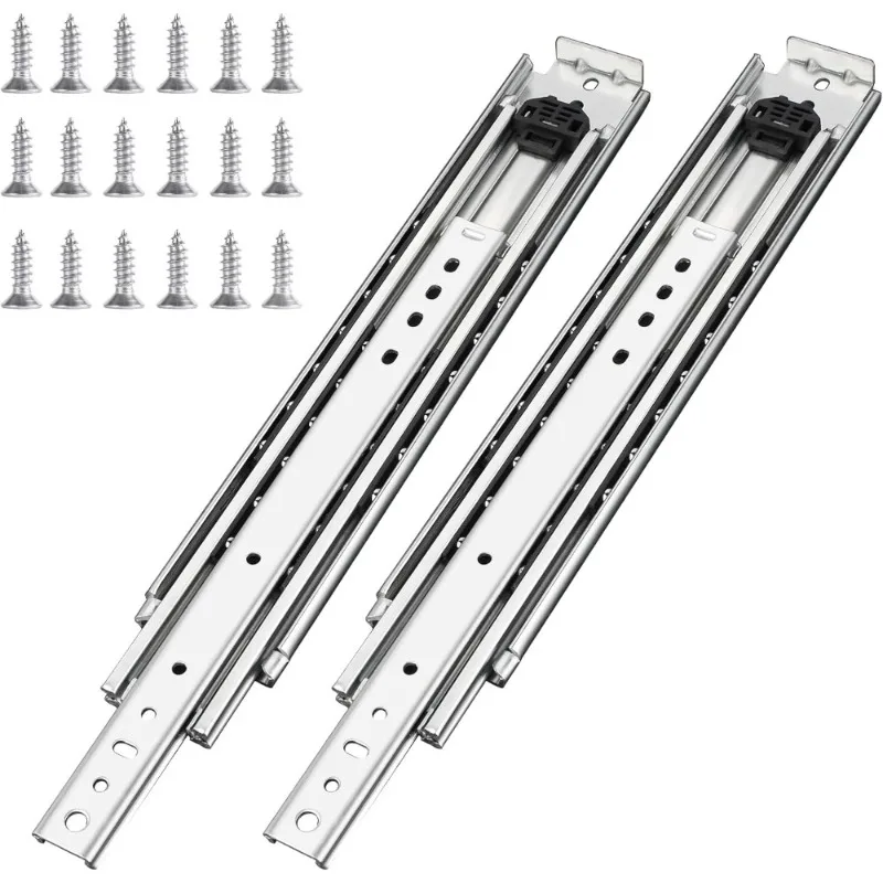 Heavy Duty 36 Inch 500 Lb Capacity Drawer Slides Side Mount Full Extension Ball Bearing Stainless Steel Drawer Rails
Heavy Duty 36 Inch 500 Lb Capacity Drawer Slides Side Mount Full Extension Ball Bearing Stainless Steel Drawer Rails