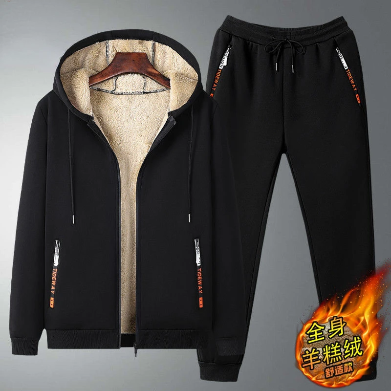 2023 Fleece Suit Men's Thickened Lamb Velvet Sports Comfortable Casual Suit Winter Warm Clothes + Pants Winter Jacket
2023 Fleece Suit Men's Thickened Lamb Velvet Sports Comfortable Casual Suit Winter Warm Clothes + Pants Winter Jacket