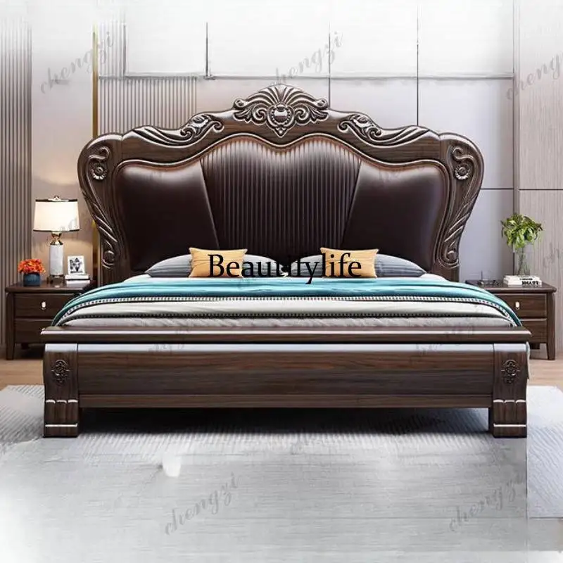 European Elegant Double Bed Decoration Couples Wooden Floating Double Bed Frame Storage Modern Cama Casal Furniture For Home
European Elegant Double Bed Decoration Couples Wooden Floating Double Bed Frame Storage Modern Cama Casal Furniture For Home
