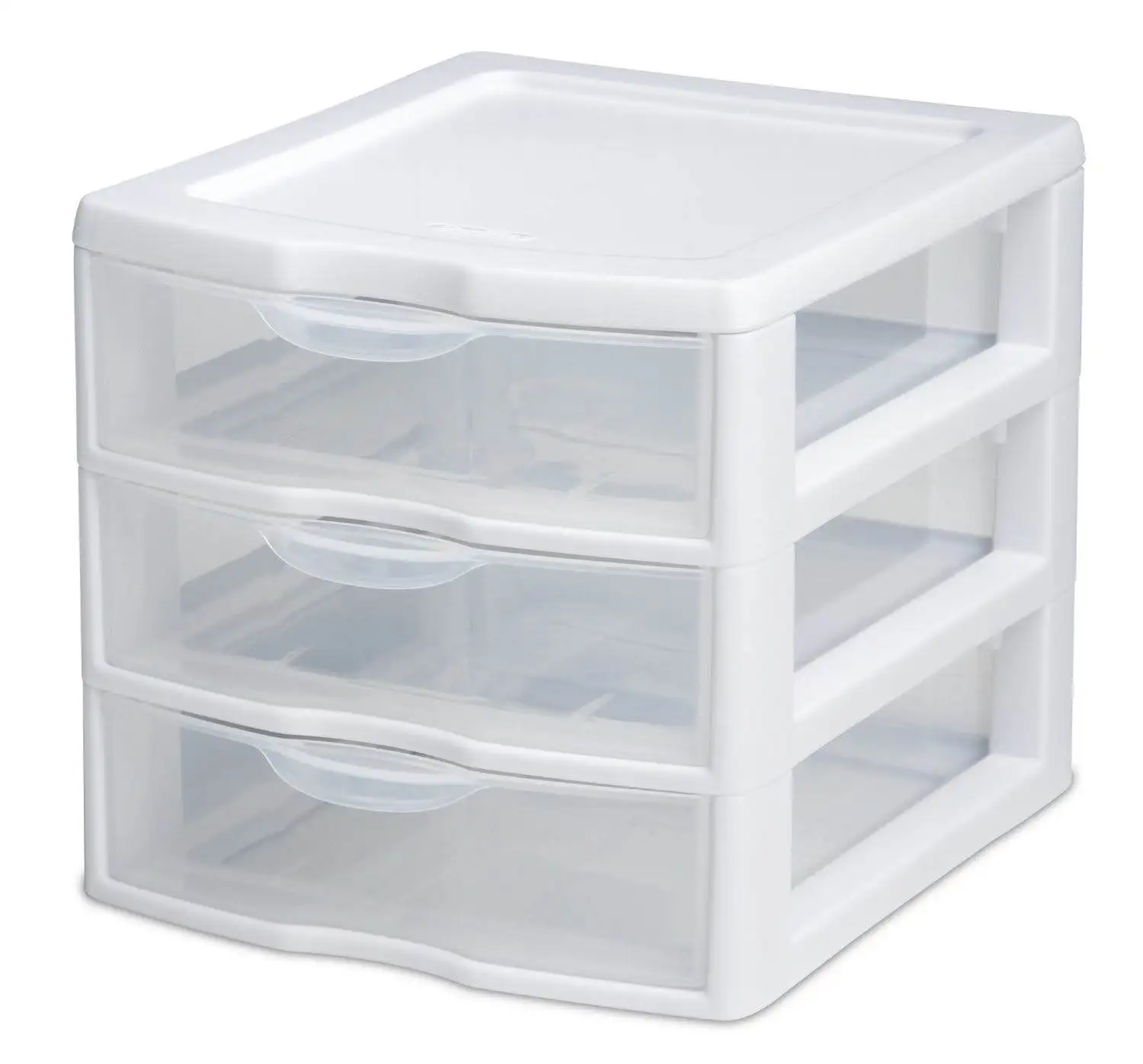 Sterilite, 3 Drawer Clear Storage Bin, Desktop Drawer Storage Container, White
Sterilite, 3 Drawer Clear Storage Bin, Desktop Drawer Storage Container, White