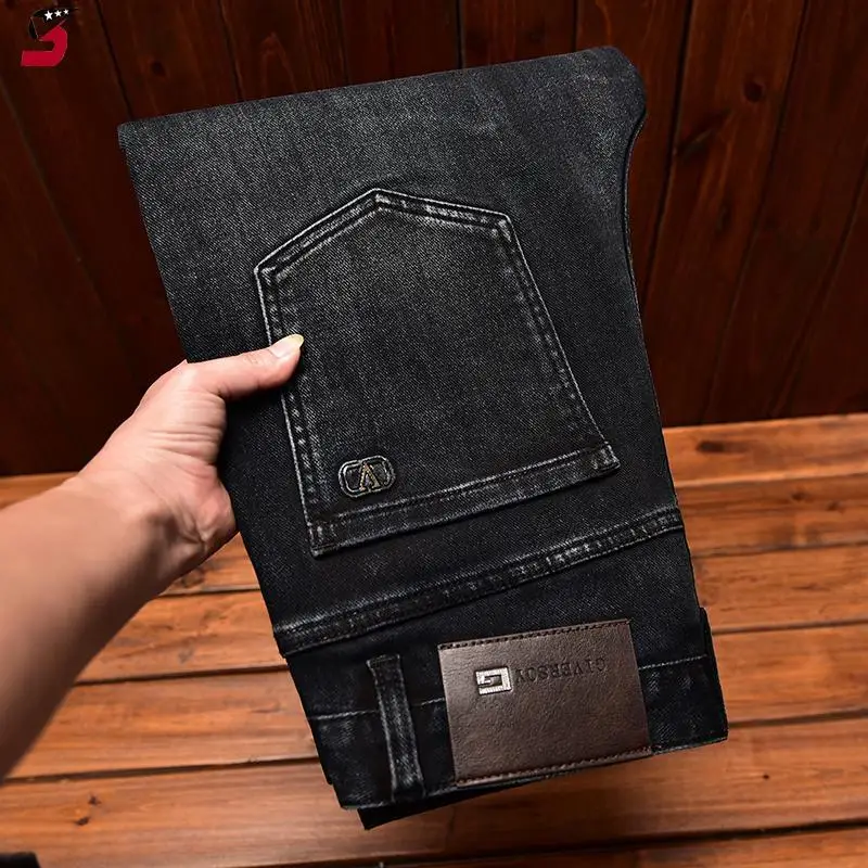 High-end Autumn Winter Men's Jeans Fashion Loose Casual Straight Elastic Black Business Trend Korean Style Long Pants
High-end Autumn Winter Men's Jeans Fashion Loose Casual Straight Elastic Black Business Trend Korean Style Long Pants