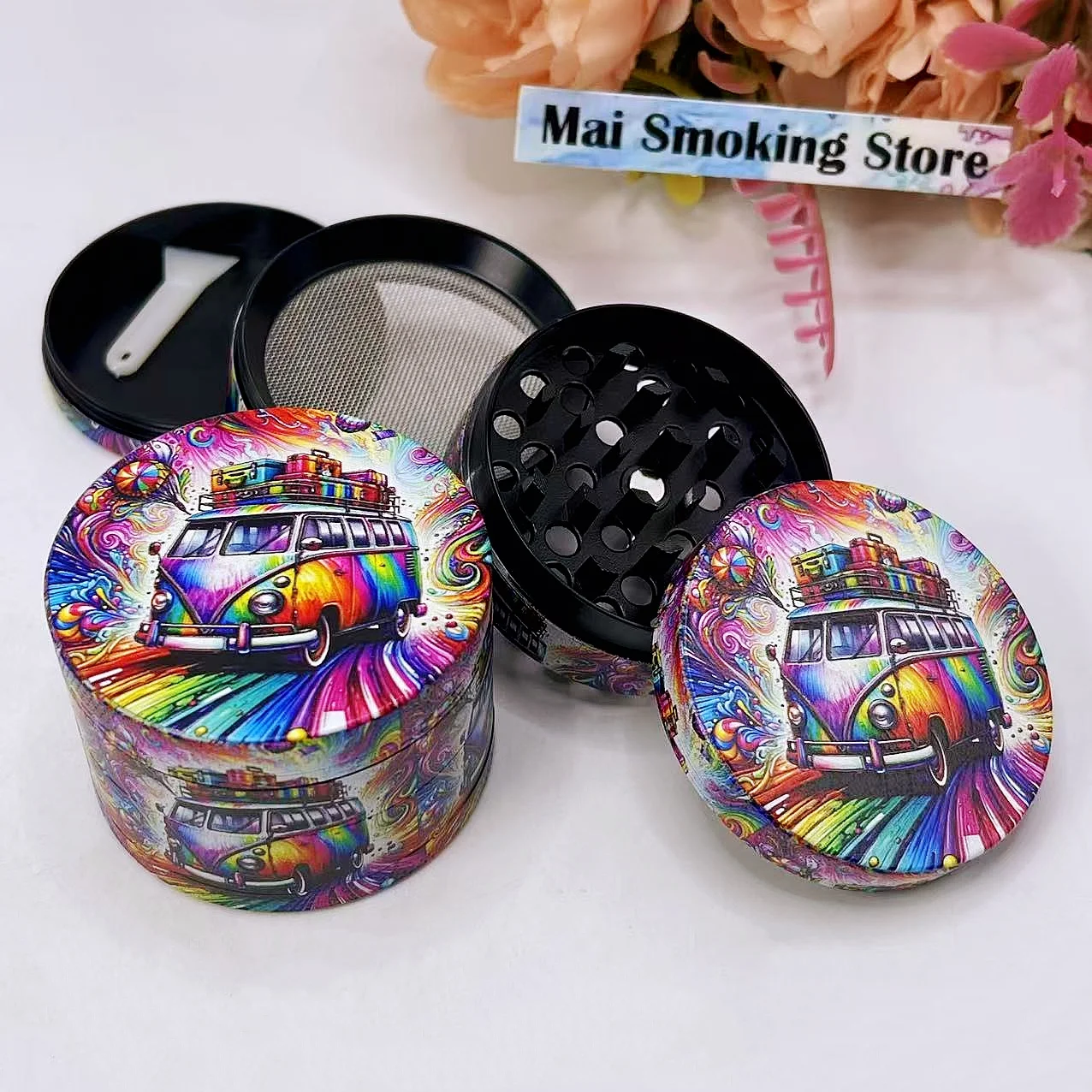 Металлическая 4-слойная ручная мельница для специй, трав, перца, соли, табака, 2 дюйма, для курения, аксессуар для сигарет
Металлическая 4-слойная ручная мельница для специй, трав, перца, соли, табака, 2 дюйма, для курения, аксессуар для сигарет