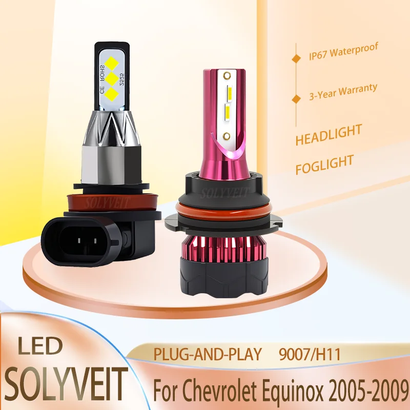 Stable Performance Strong Power Noise-Free 9007 H11 LED HEADLIGHT FOGLIGHT FOR Chevrolet Equinox 2005 2006 2007 2008 2009
Stable Performance Strong Power Noise-Free 9007 H11 LED HEADLIGHT FOGLIGHT FOR Chevrolet Equinox 2005 2006 2007 2008 2009