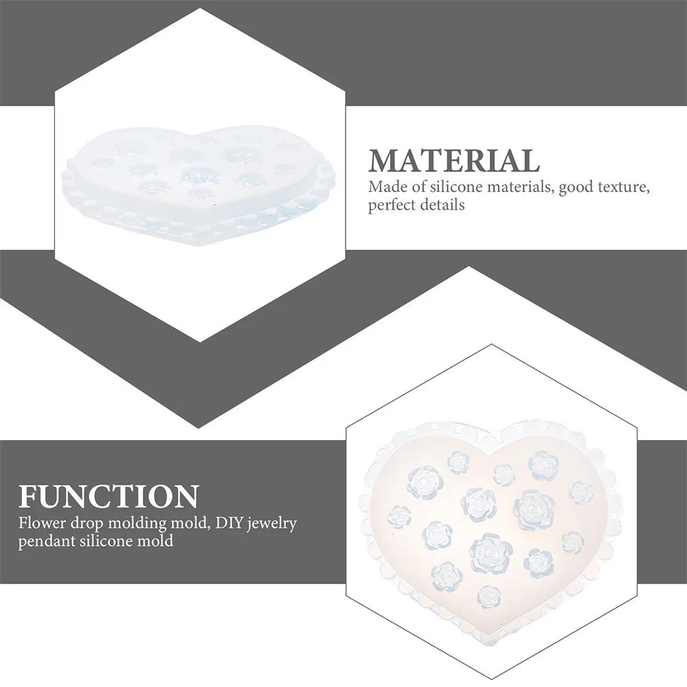 2Pcs Silicone Rose Pendant Mold for DIY Epoxy Resin Jewelry Making Crafts Necklace Casting Mold Epoxy Resin Molds
2Pcs Silicone Rose Pendant Mold for DIY Epoxy Resin Jewelry Making Crafts Necklace Casting Mold Epoxy Resin Molds