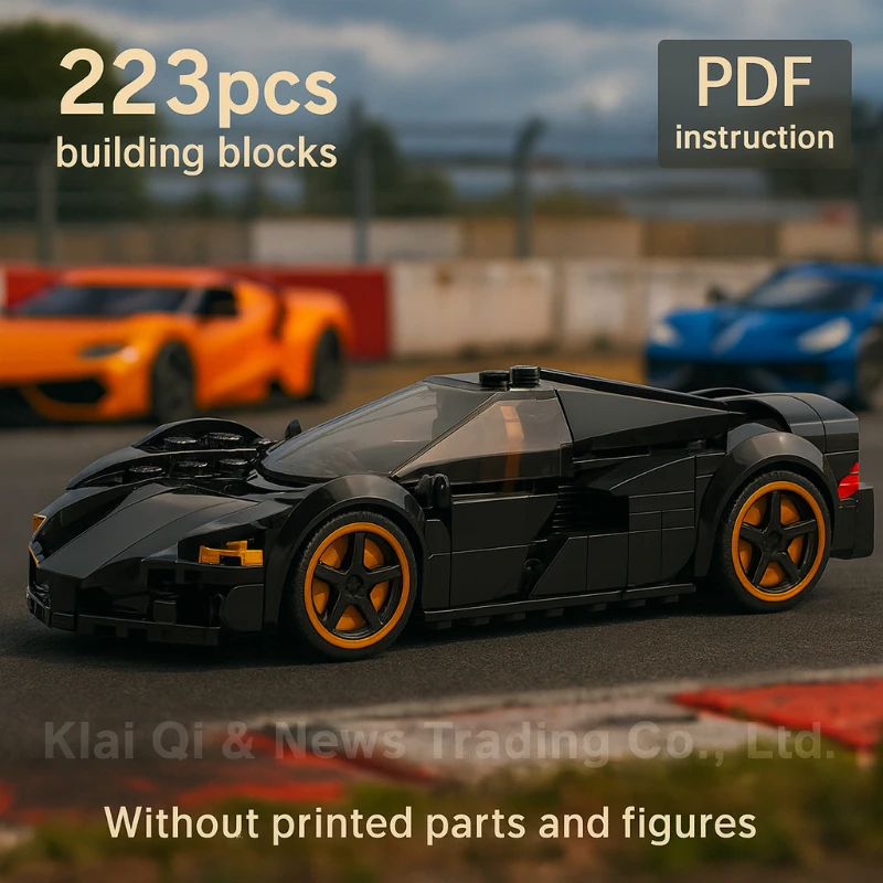 Black Sports Racing Car Model Building Blocks Set DIY Assembly Bricks Vehicle Collection Educational Toys Gift
Black Sports Racing Car Model Building Blocks Set DIY Assembly Bricks Vehicle Collection Educational Toys Gift