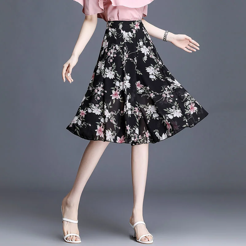 Chiffon Women's Summer Floral Skirt 2023 New High Waist Thin Drape Wide Leg Pants Faldas Fashion Clothes for Women Skirts
Chiffon Women's Summer Floral Skirt 2023 New High Waist Thin Drape Wide Leg Pants Faldas Fashion Clothes for Women Skirts