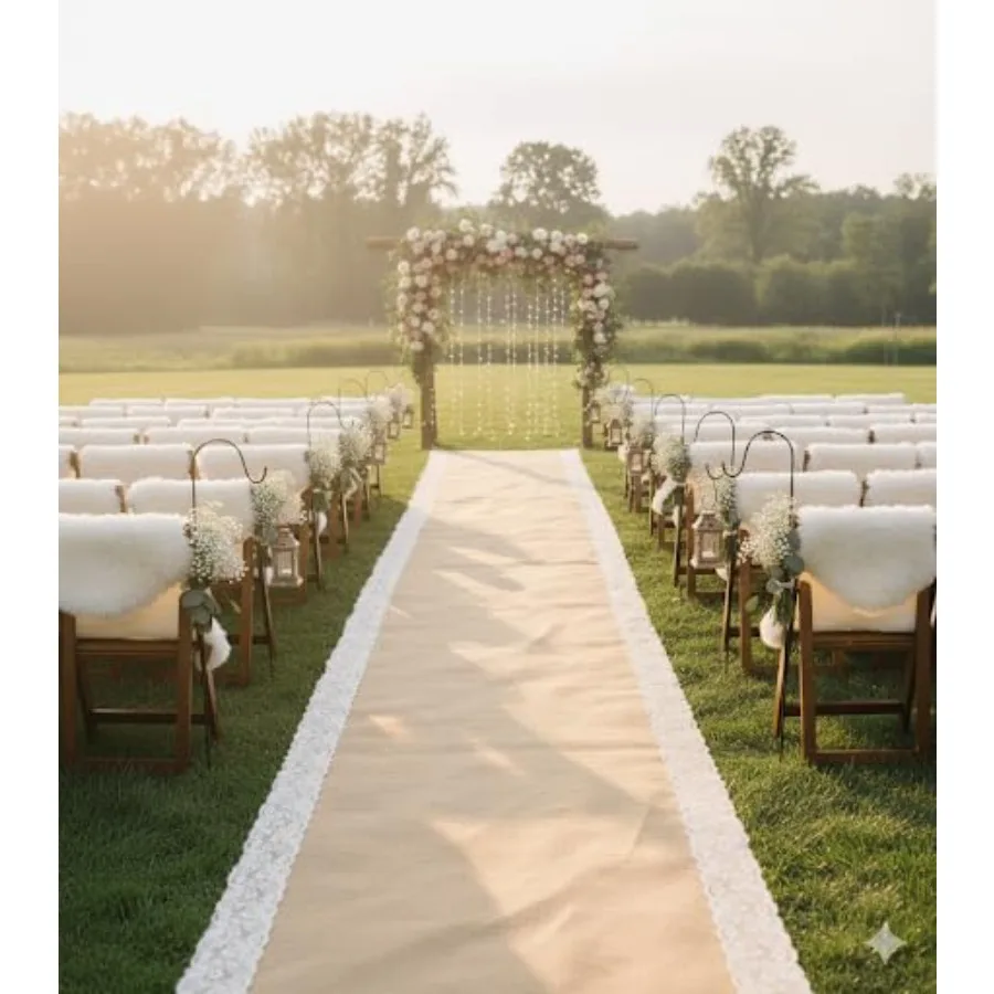 Premium Large Burlap Wedding Aisle Runner Ivory Lace Attached Rustic Wedding Aisle Runners Both Edges 48 inch 100 feet Wide
Premium Large Burlap Wedding Aisle Runner Ivory Lace Attached Rustic Wedding Aisle Runners Both Edges 48 inch 100 feet Wide
