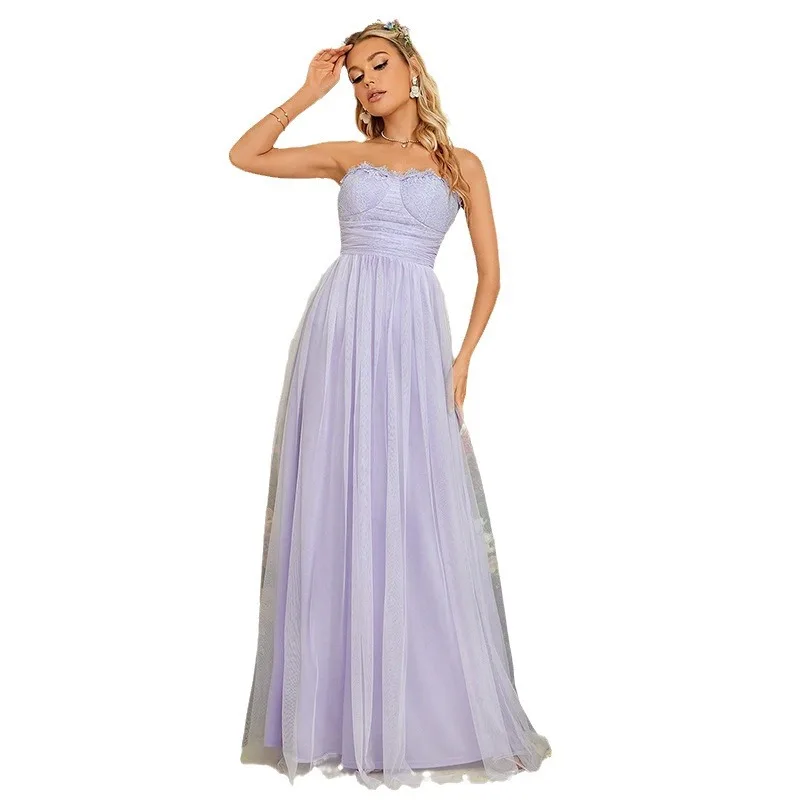 Elegant Sweetheart Embroidery Sleeveless Long Formal Evening Prom Dress Light Purple
Elegant Sweetheart Embroidery Sleeveless Long Formal Evening Prom Dress Light Purple