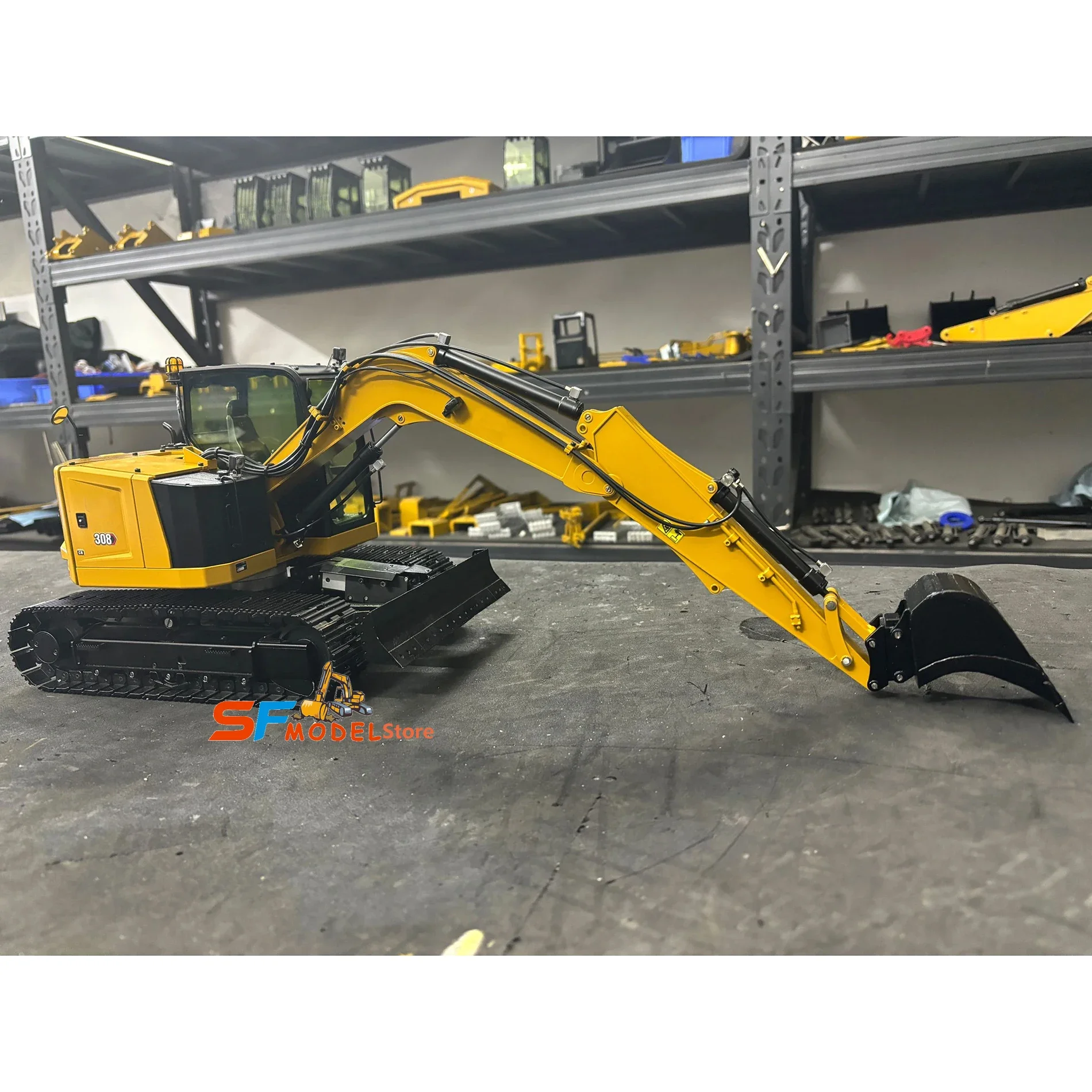 308 RC 1/14 Mini Excavator Remote Control Hydraulic Metal Model C308 Excavator RTR Model Flysky ST8 Radio Battery
308 RC 1/14 Mini Excavator Remote Control Hydraulic Metal Model C308 Excavator RTR Model Flysky ST8 Radio Battery